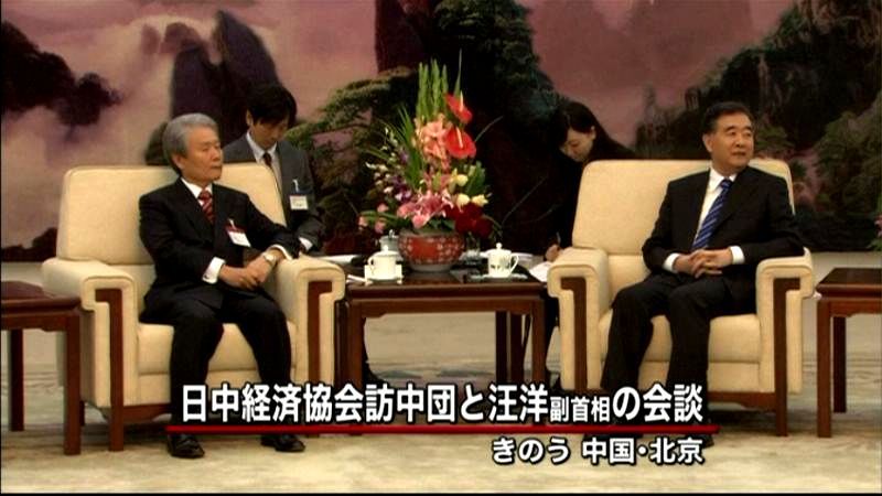 中国・汪洋副首相「経済対話」再開に意欲