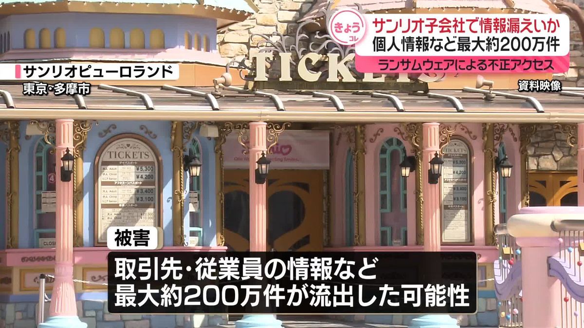 サンリオ子会社、不正アクセスで個人情報など最大約200万件流出の可能性