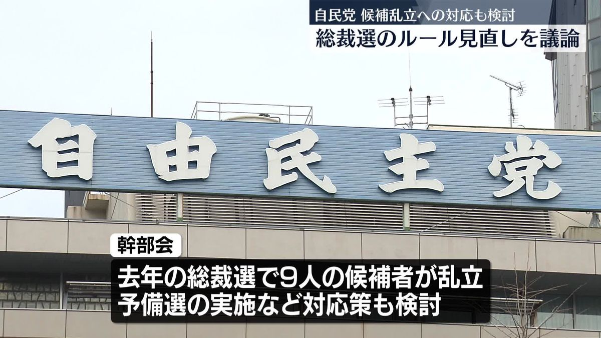 自民総裁選のルール見直しに向け議論　候補者乱立への対応策も