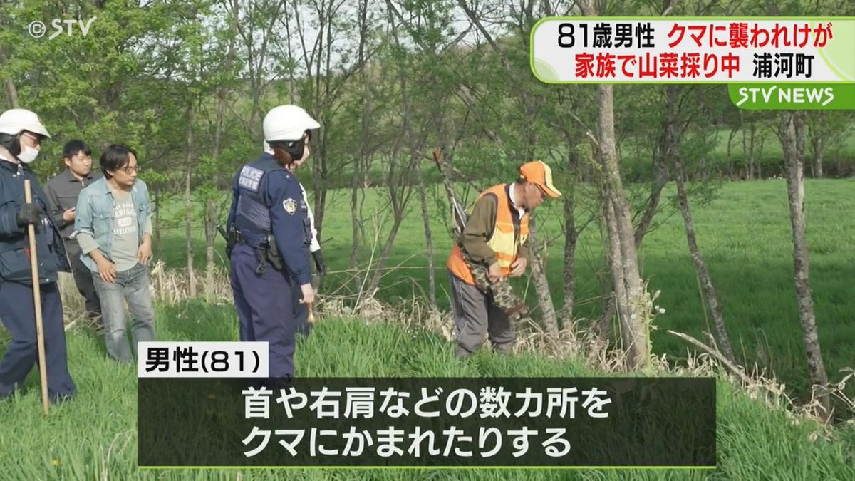 ８１歳男性がクマに襲われけが 家族と山菜採りの最中 北海道浦河町