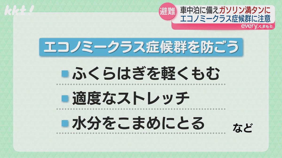 エコノミークラス症候群を防ぐには