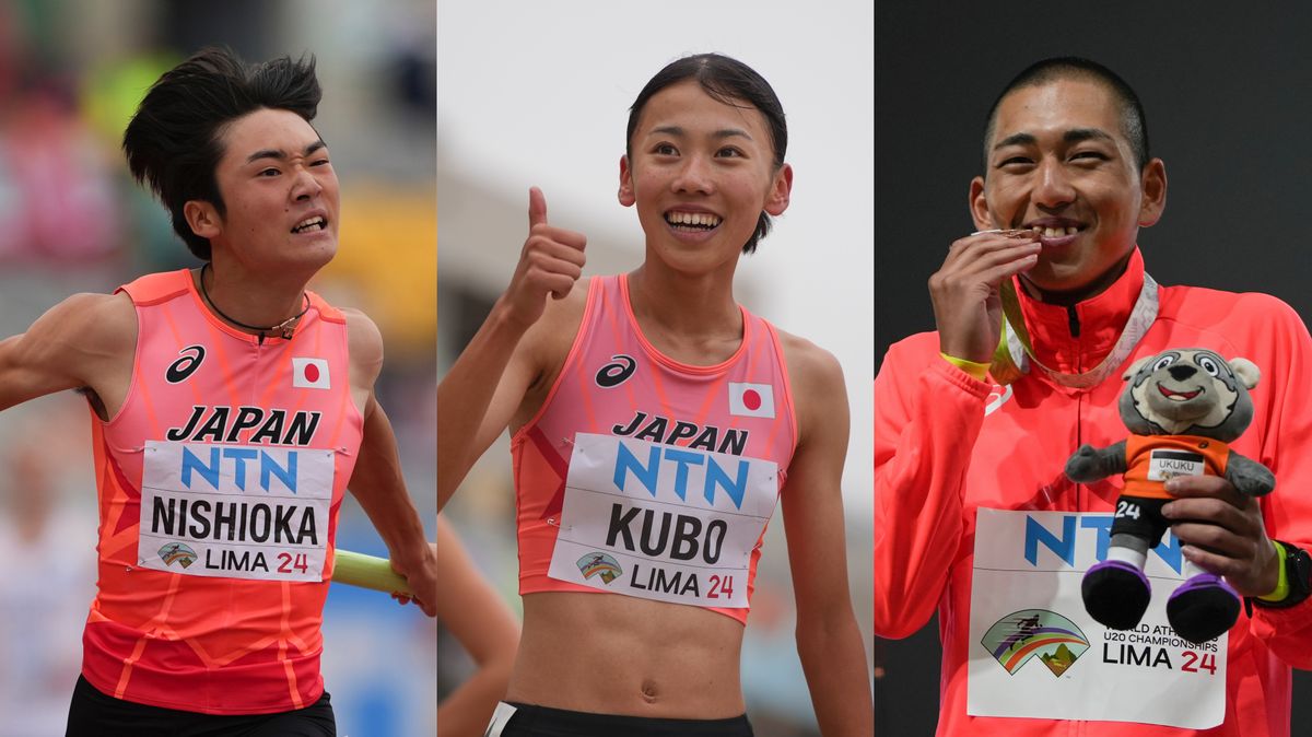 左から西岡尚輝選手、久保凛選手、落合晃選手（写真：AP/アフロ）