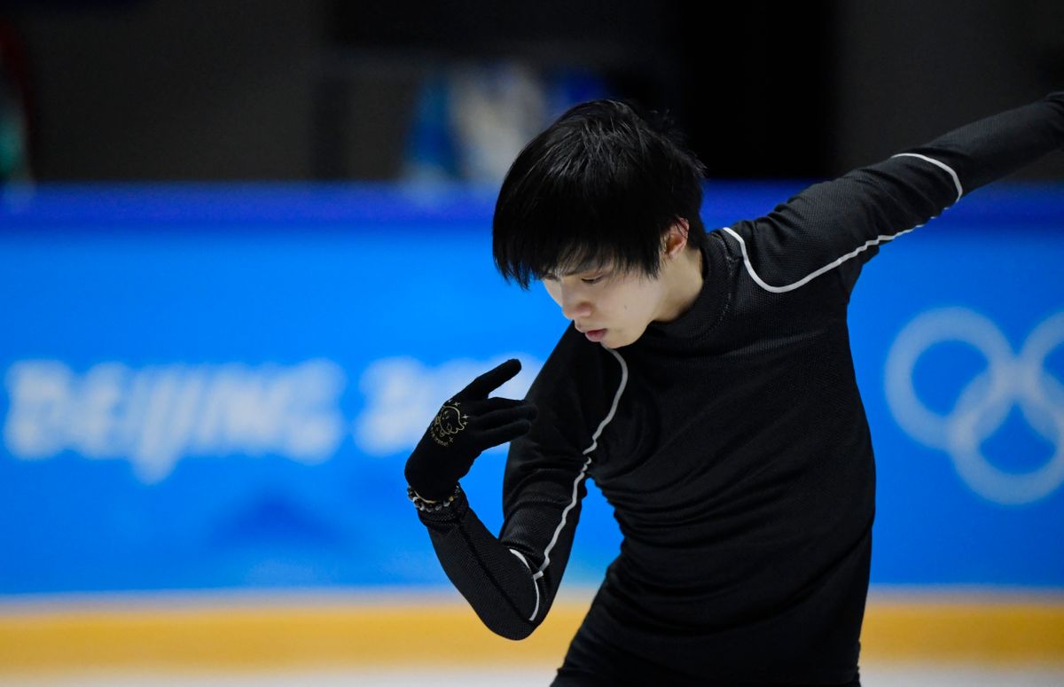 現地入りした羽生結弦選手(写真:ロイター/アフロ)