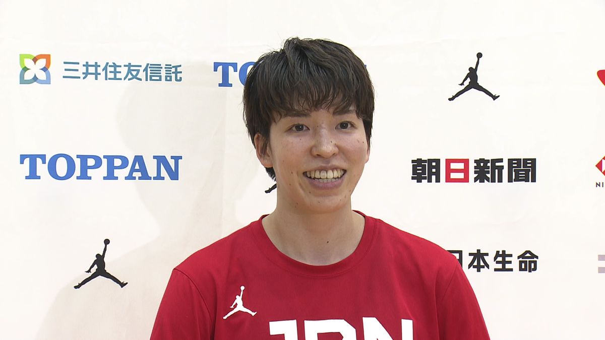 【バスケ】女子日本代表キャプテン林咲希「パリで金メダルを狙いたい」　五輪最終予選へ練習を公開