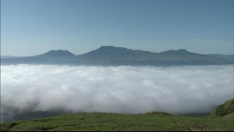 阿蘇地方に雲海…幻想的な景色広がる