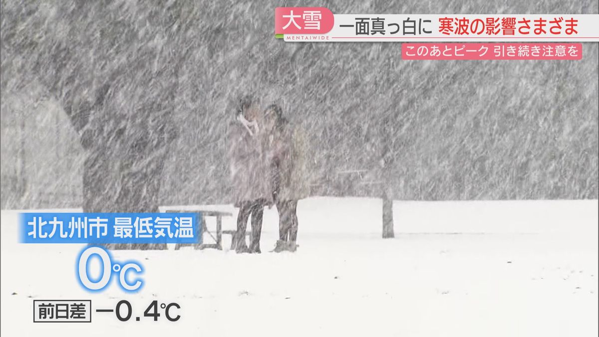 【居座り寒波】北九州市はあっという間に雪景色に　観光ツアーはキャンセル　都市高速は一時全面通行止め