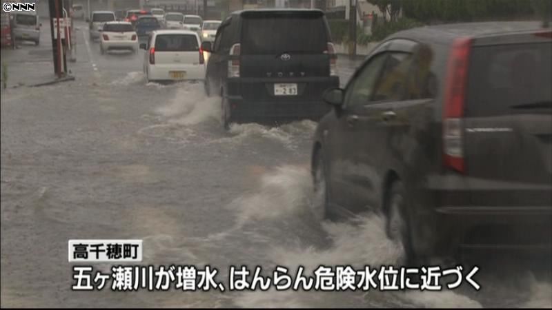 宮崎で断続的に激しい雨　避難指示発令も