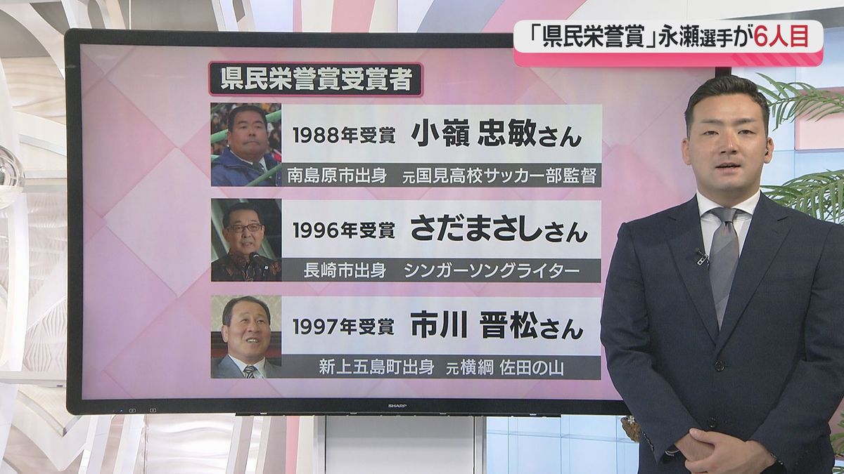 多彩な著名人ズラリ！県民栄誉賞の受賞者は6人　特別賞は世界の頂点に立った “この二人”《長崎》