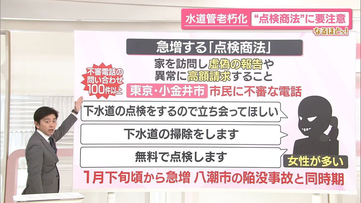 【なるほどッ！】水道管老朽化…“点検商法”に注意