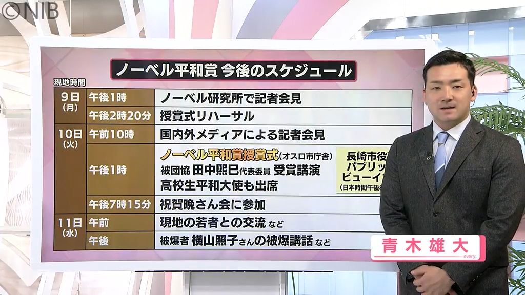 【ノーベル平和賞】授賞式に出席する被爆者ら 今後の日程は？現地での交流で被爆体験など語る《長崎》