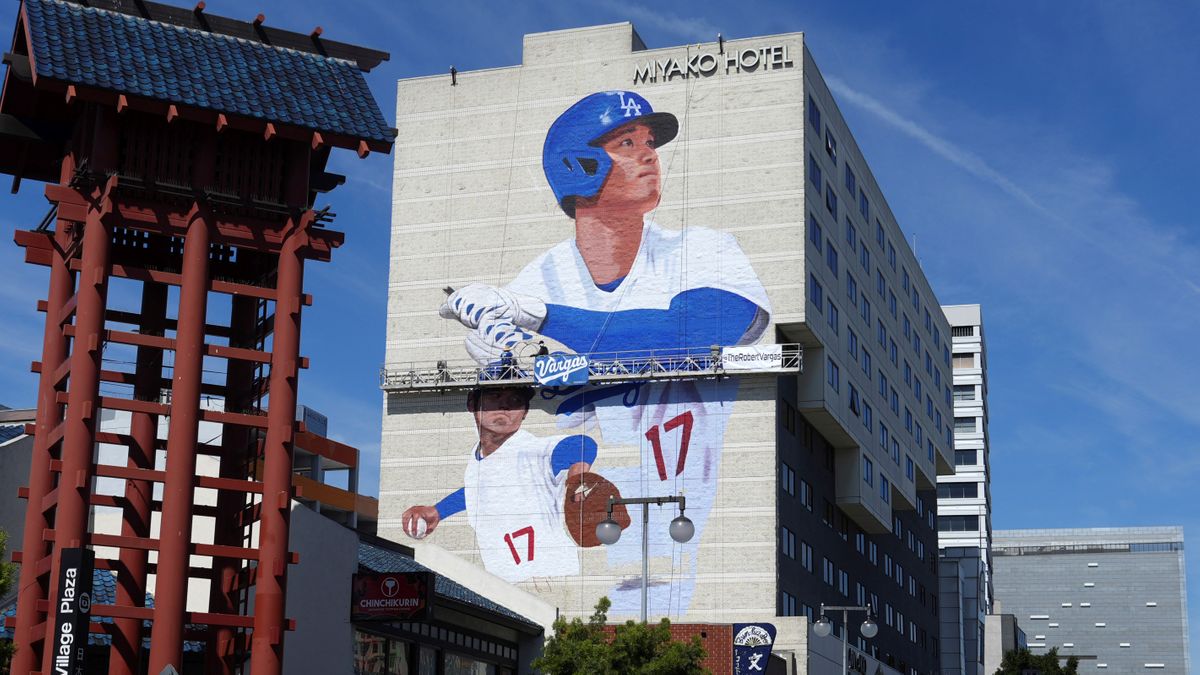 【高さ45m】大谷翔平の巨大壁画がロサンゼルスのホテルに　お披露目は現地27日