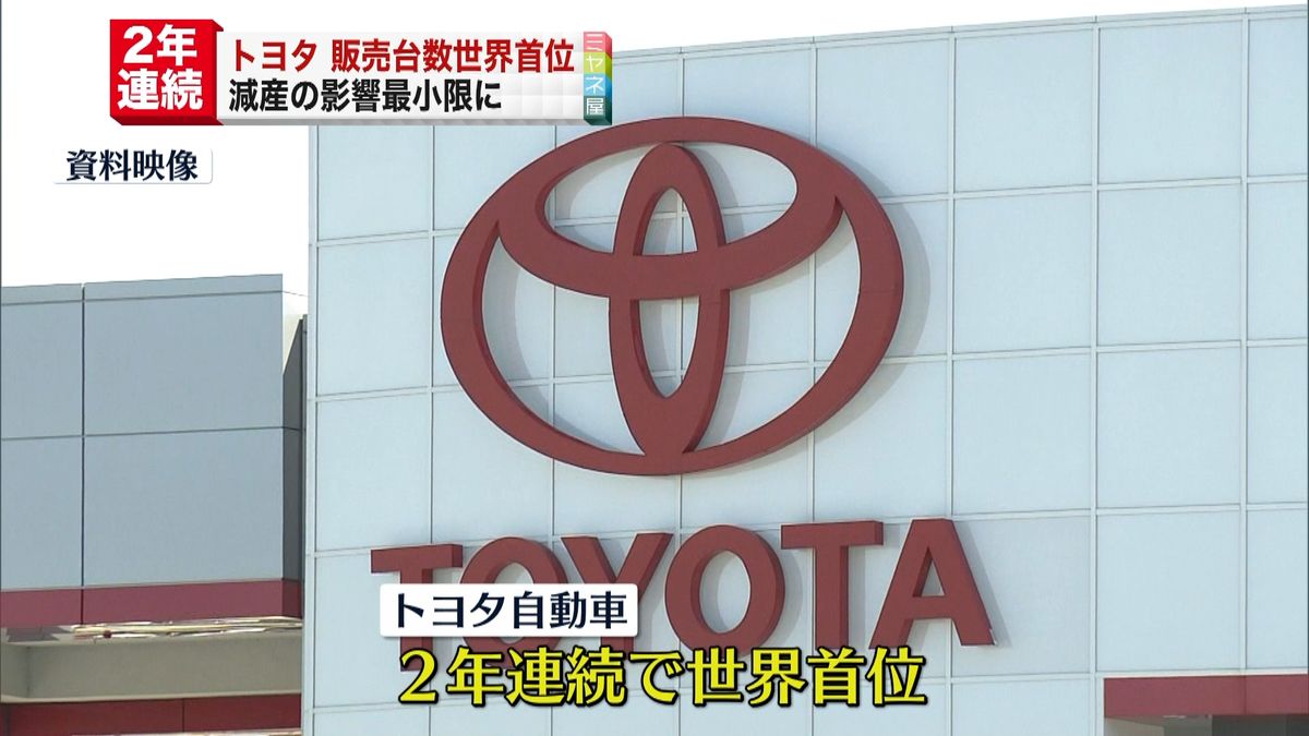 トヨタ自動車販売台数　2年連続で世界首位