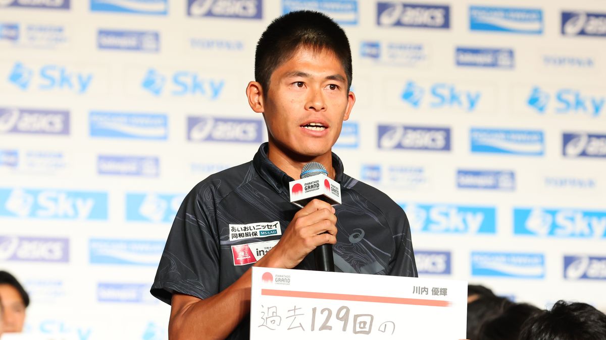 男子マラソンの川内優輝選手(写真：森田直樹/アフロスポーツ)