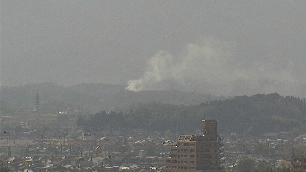 【速報】郡山市逢瀬町で林野火災「山が燃えている」と通報