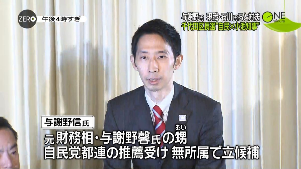 千代田区長選　自民推薦・与謝野氏が出馬へ