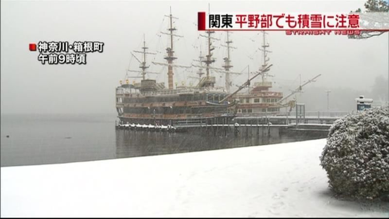 東京、今冬７回目の雪に　平野部も積雪注意
