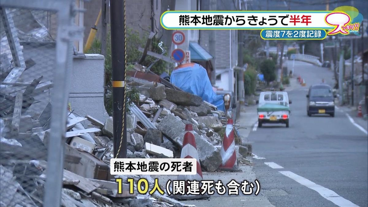 被災地は今も倒壊家屋が…熊本地震から半年