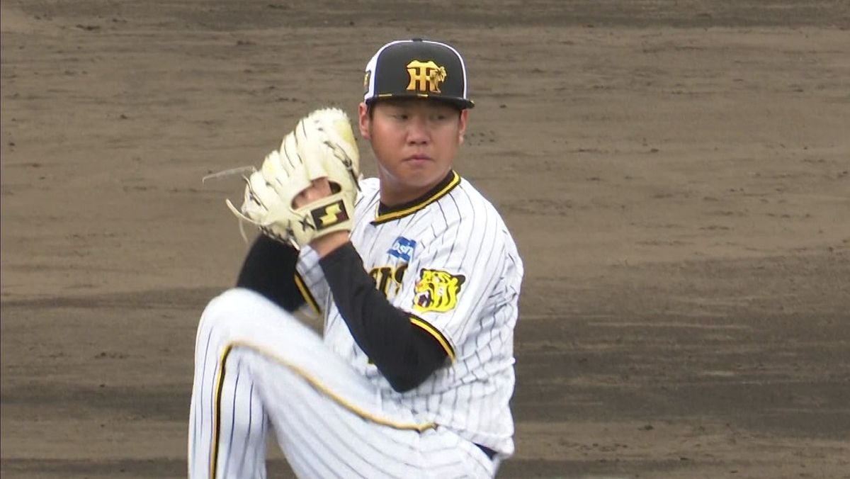 打撃投手として登板した阪神・西勇輝投手