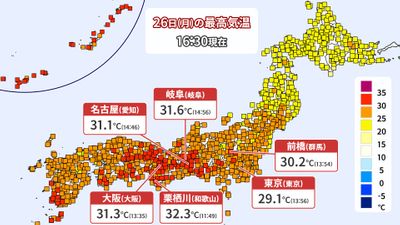 30 以上の真夏日続出 各地で厳しい残暑に 10月になっても30 前後の暑さ続く見込み