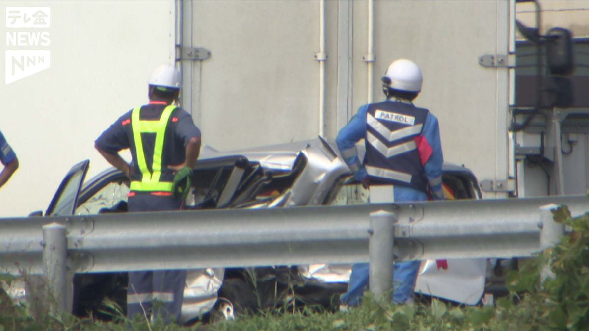 石川・白山市の北陸自動車道で車3台絡む事故　追突された男性が死亡