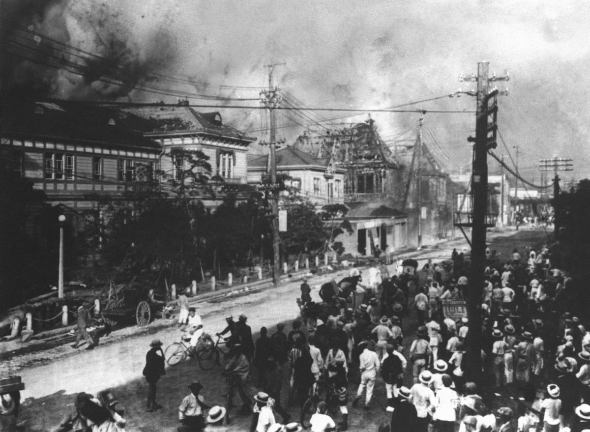 関東大震災では多くの建物が火災により焼失した（写真：AP/アフロ）