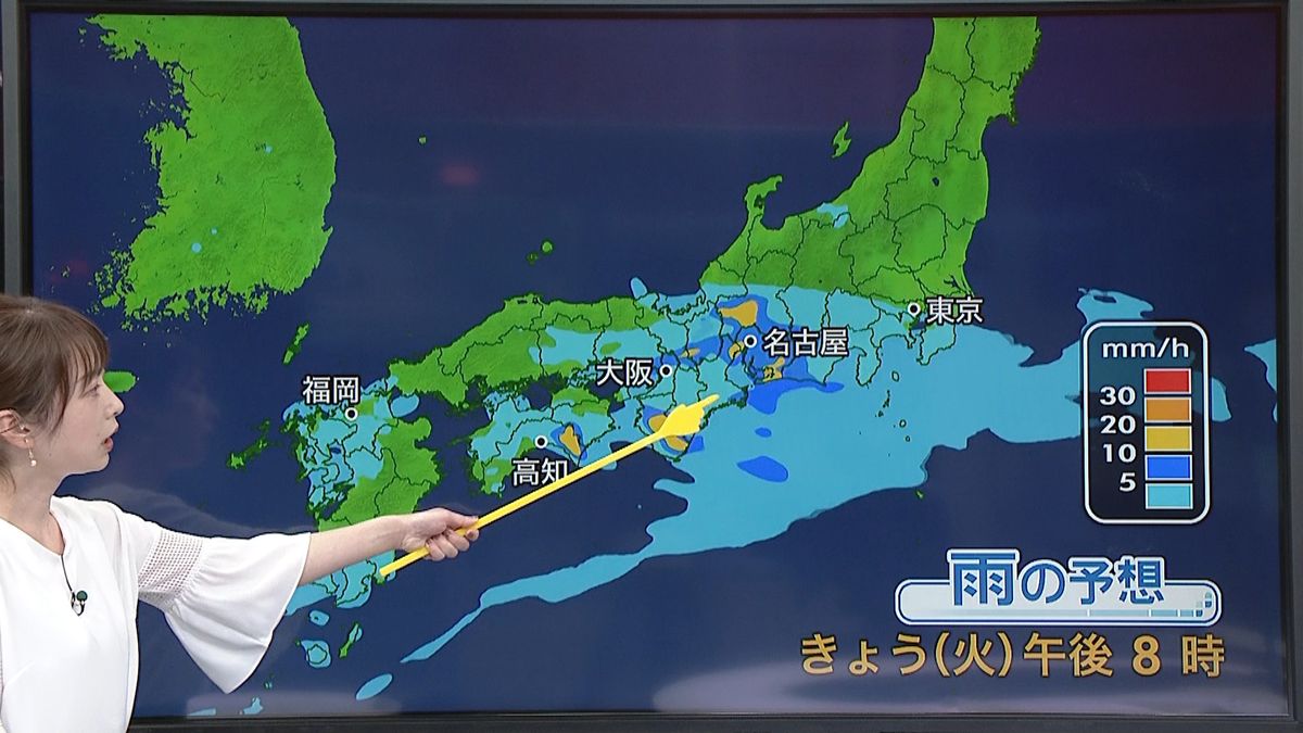 【天気】東海～西日本は雨　激しく降る所も…土砂災害に厳重な警戒を