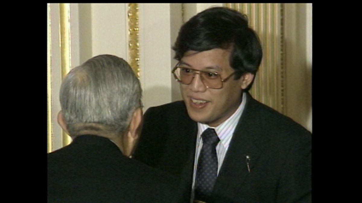 1986年11月　昭和天皇とベニグノ・アキノ氏