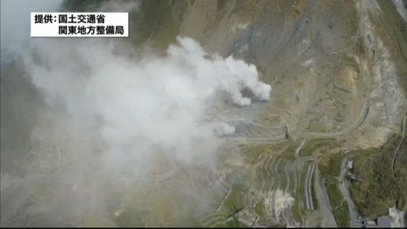 箱根山・大涌谷　噴気孔、新たに３か所