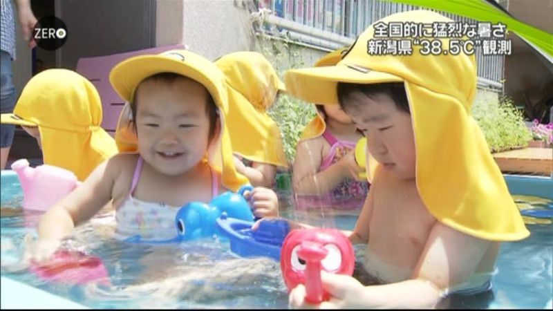 日本海側で３８℃超　“熱中症”で４人死亡