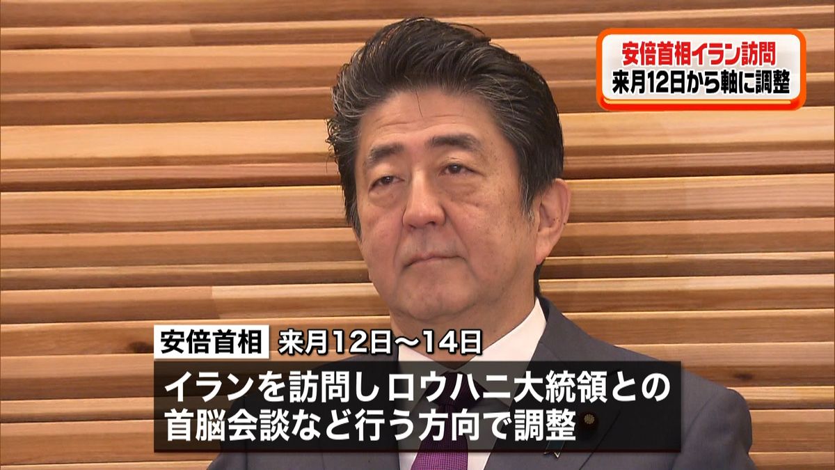 安倍首相　来月１２～１４日にイラン訪問か