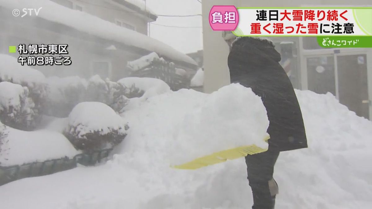 重い大雪…阿部記者が計ってみると！やっぱり帳尻合う？記録的少雪一転、札幌も積雪50センチ超