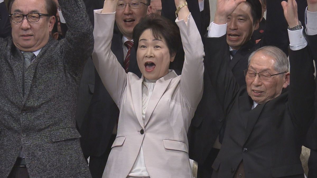 山形県知事選・吉村美栄子氏５選果たす「県民一人一人が輝いて生きていけるように」