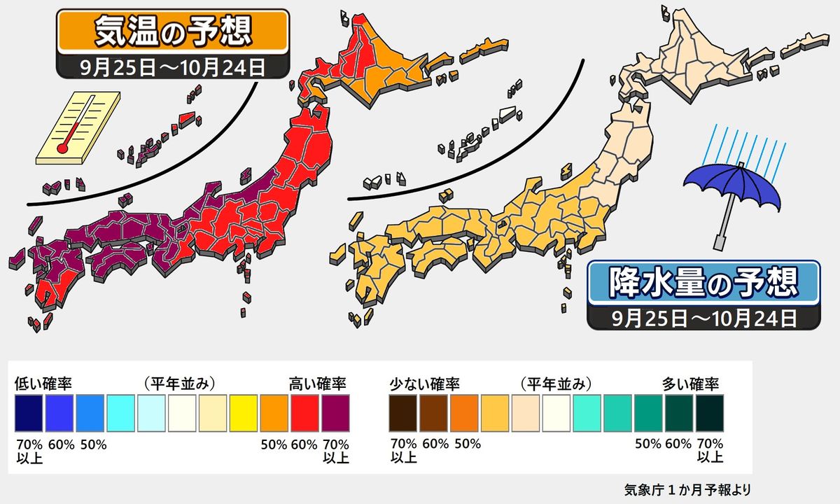 秋の深まりはスローペース？