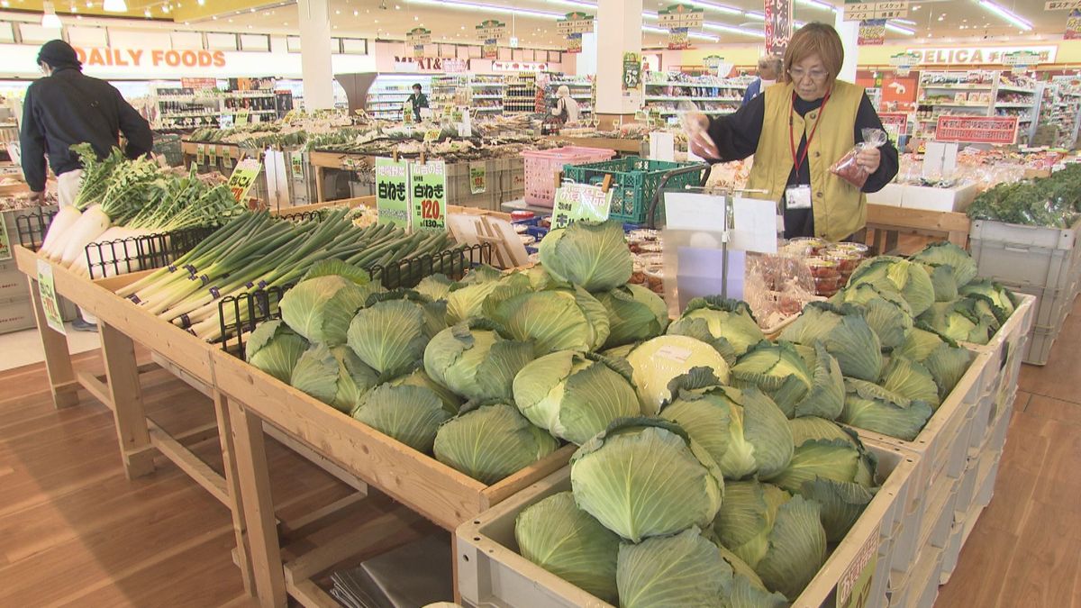 野菜高騰の中　食品スーパーも仕入れ工夫　流通コスト抑えて価格を維持