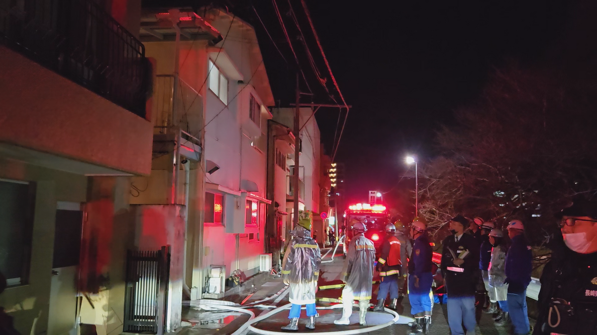 「ボーンと音」アパートの1室を半焼　長崎市中園町で住民の89歳男性が死亡《長崎》