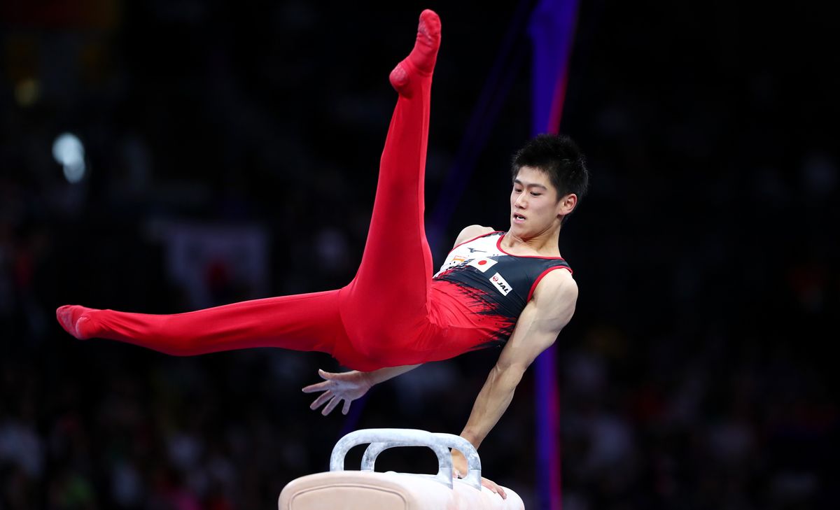 高校生で初出場した2019年の世界選手権(写真：長田洋平/アフロスポーツ)