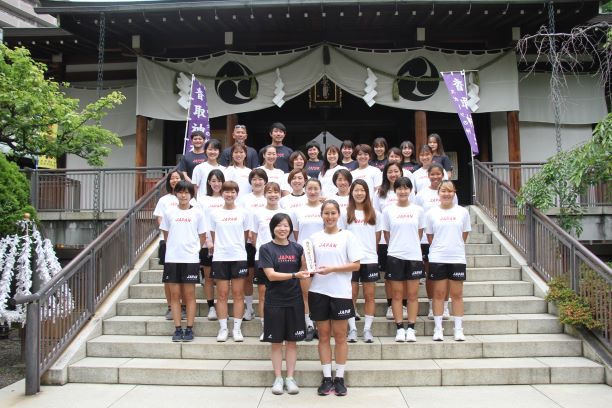 ラクロス女子日本代表　世界選手権に向け必勝祈願　目標は5位以上