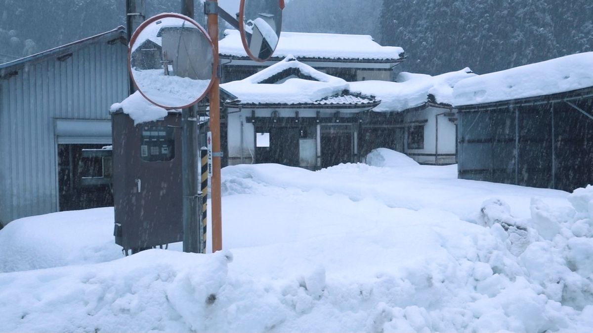 山形県内の記録的大雨被害から半年　酒田市大沢地区の冬　22軒あった家は6軒に