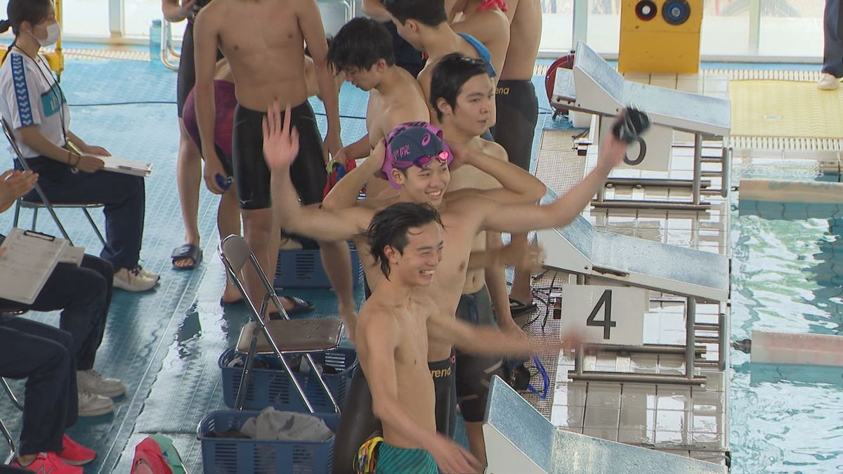 【山梨県高校総体】水泳男子で大会新ラッシュ メドレーリレーは9年ぶり