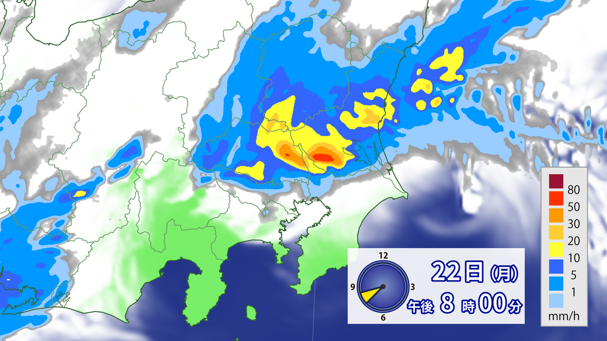 関東　今夜いっぱい激しい雷雨に注意