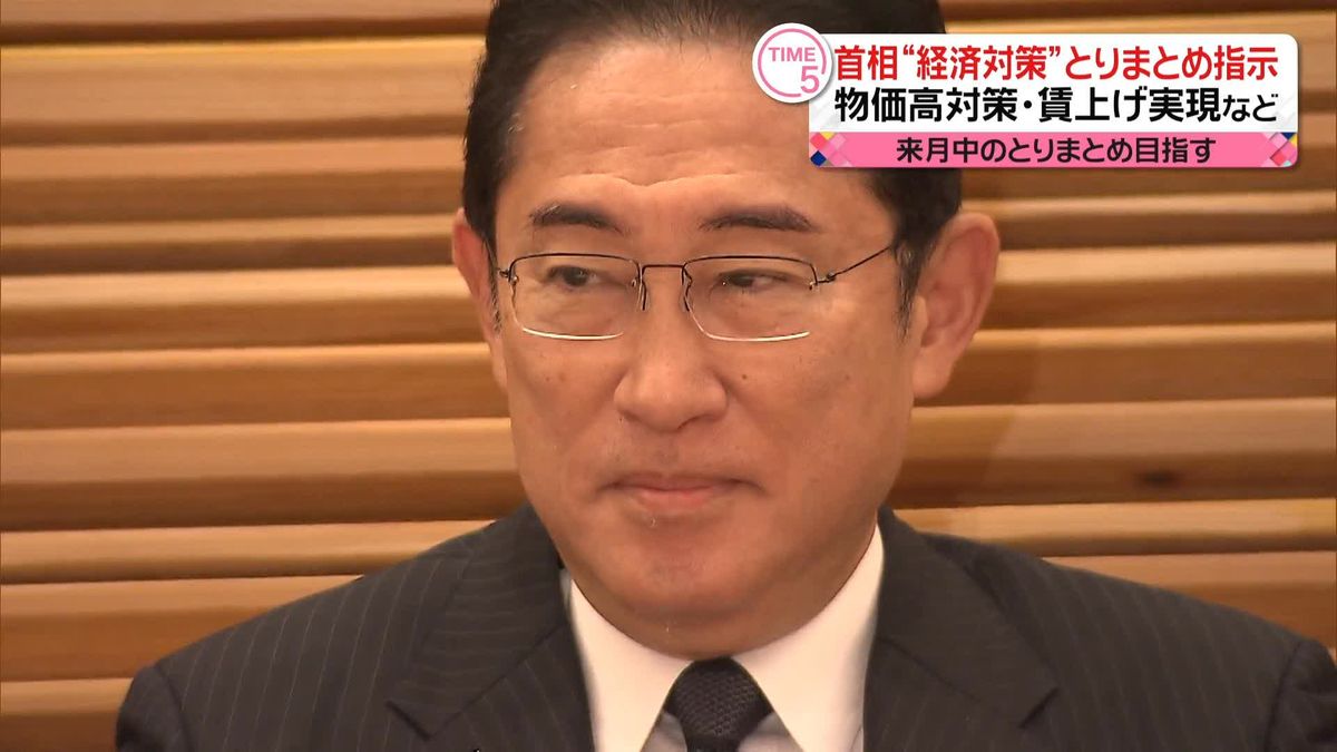 岸田首相　物価高対策・賃上げ実現など“経済対策”とりまとめ指示