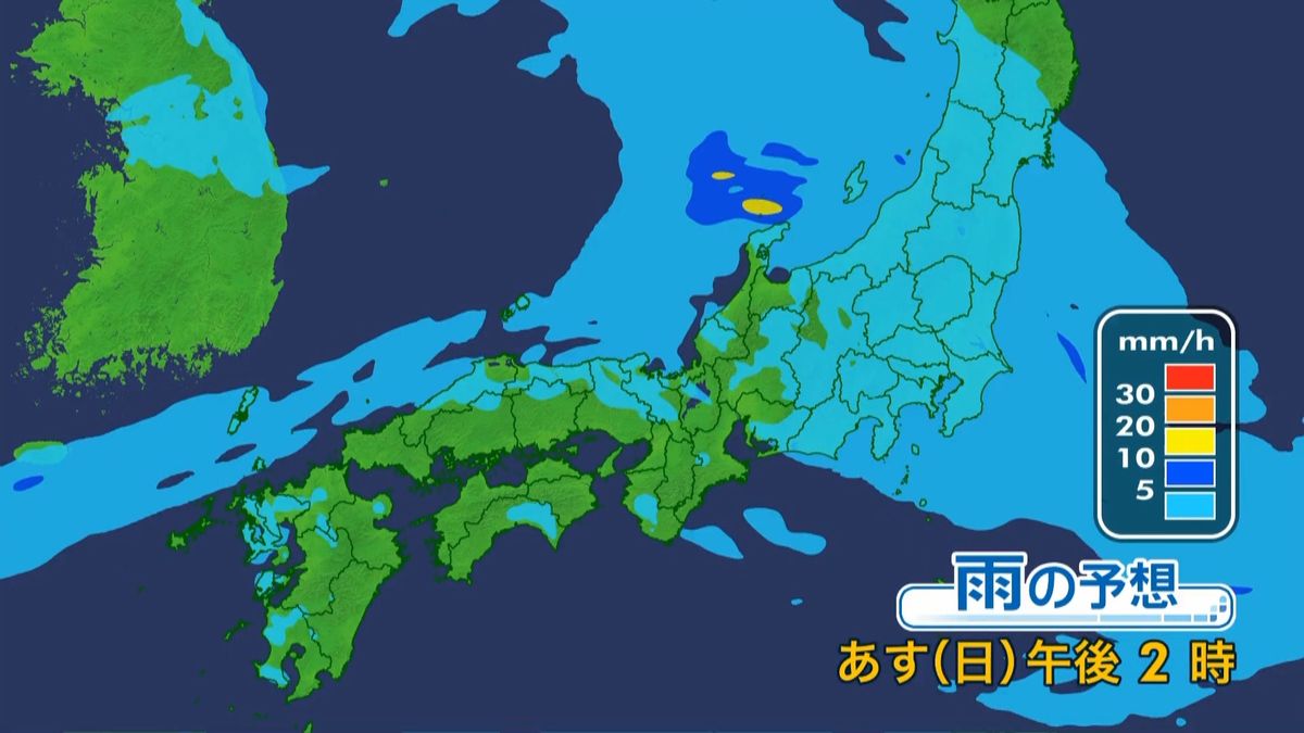 ５日にかけ九州北部から北陸も大雨のおそれ