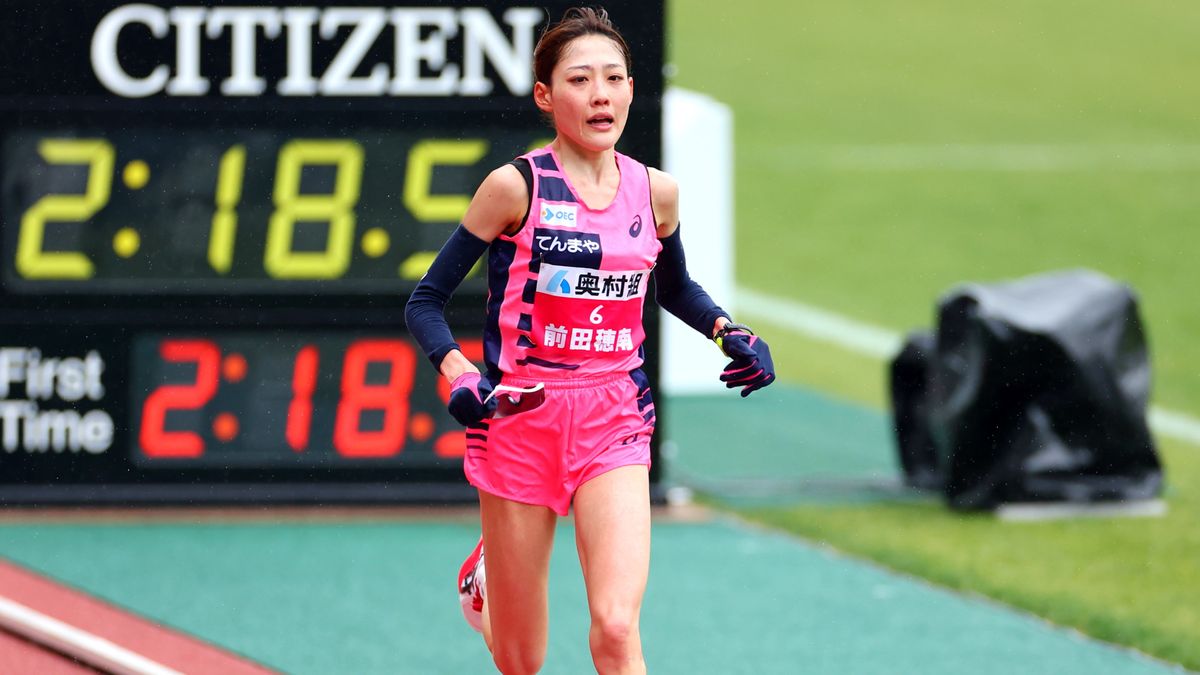 ケガでパリ五輪欠場を発表したマラソンの前田穂南選手(写真：西村尚己/アフロスポーツ)