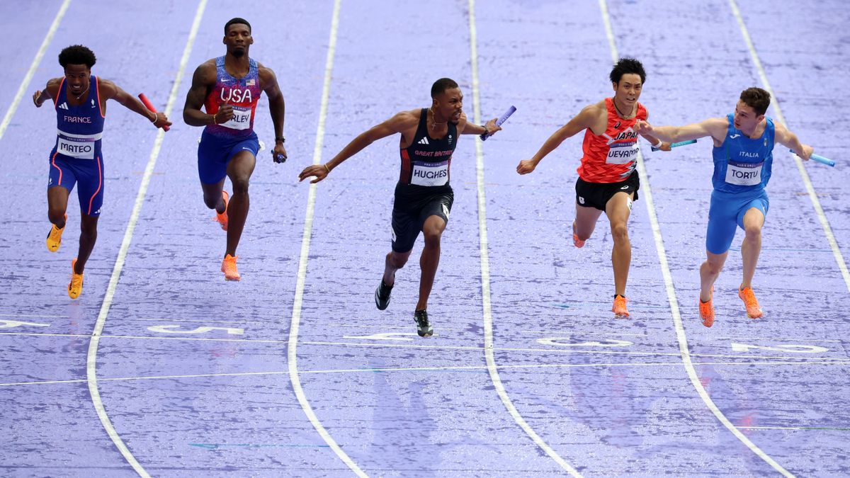 【陸上】400ｍリレーは37秒78の5位　2大会ぶりメダルならず　途中先頭立つも4走で抜かれる　カナダが金メダル...アメリカはバトンミスで失格