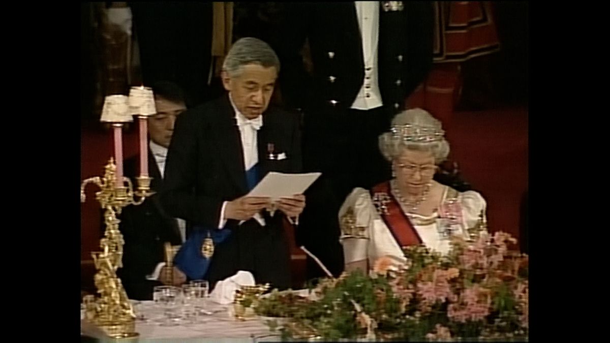 1998（平成10）年5月バッキンガム宮殿　歓迎晩さん会