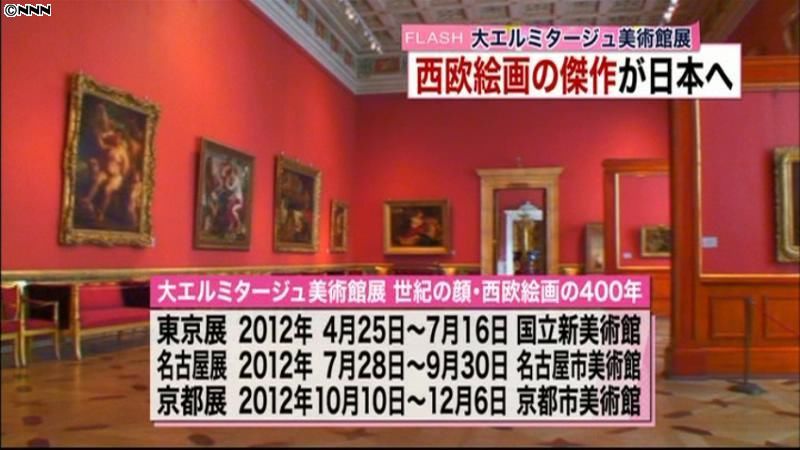 西欧絵画の傑作８９点が日本へ