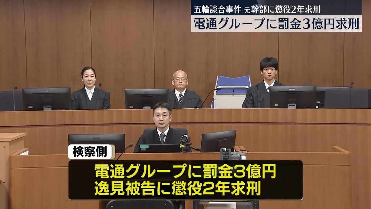 電通グループに罰金3億円を求刑　検察側「ひときわ重大で悪質」　五輪談合