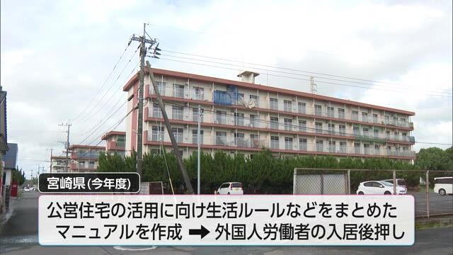 外国人労働者の住居確保へ　宮崎県が公営住宅の活用推進