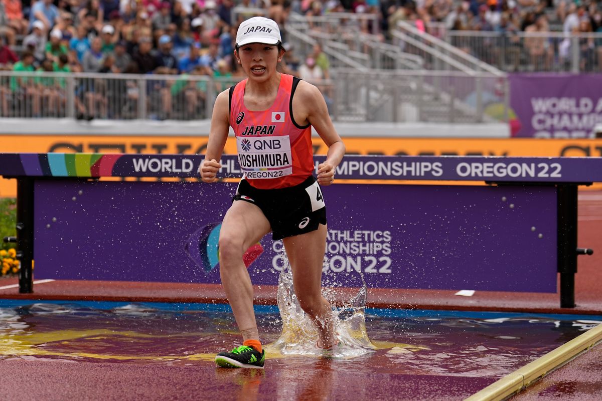 3000ｍ障害で今年の世界選手権に出場した大東文化大・吉村玲美選手(写真:AP/アフロ)