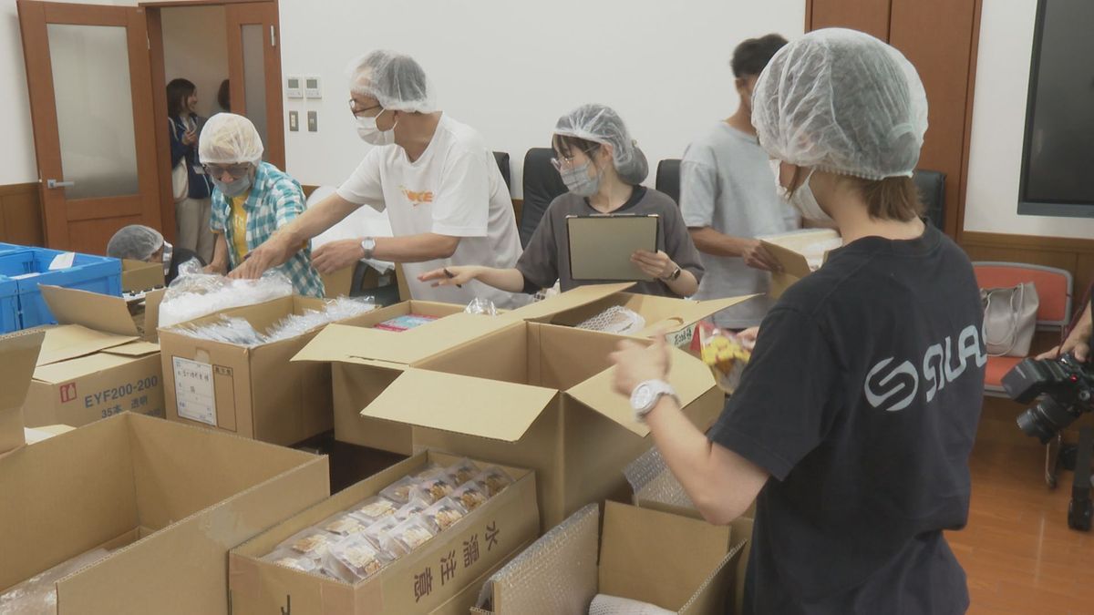 進学で新居浜市を離れた学生に故郷の味を届ける「ふるさとにいはま便」発送